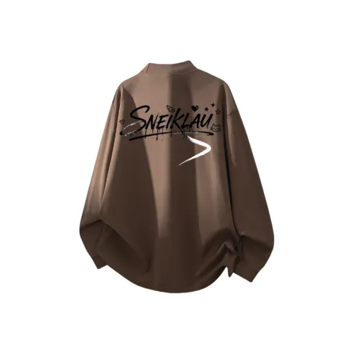 SNEIKLAU Кофейный Унисекс Свитшоты