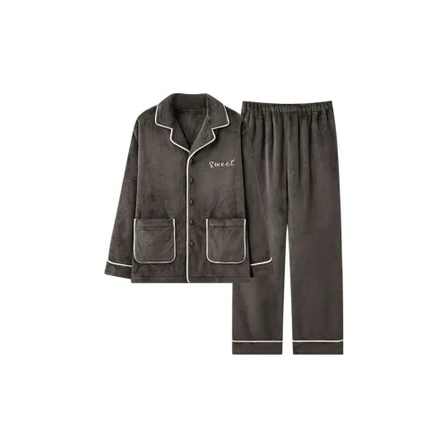 Ronecry Темно-серый Унисекс Пижамные комплекты