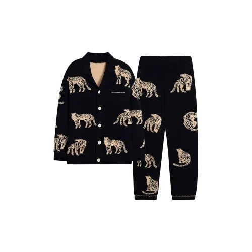 DUSHILIREN Черный мужской комплект пижам