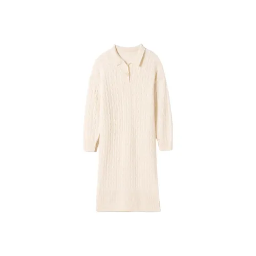 SNOWFORTE Длинное платье с длинными рукавами женское