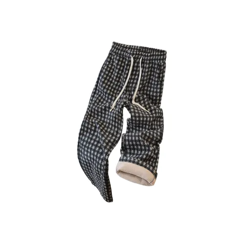 SIBAISHE Черный кофе Клетка Женские Повседневные Брюки