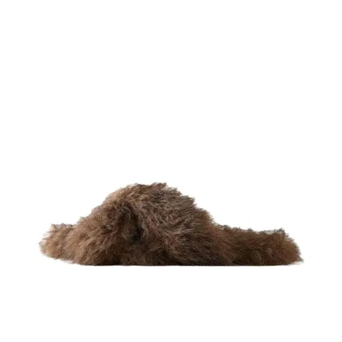 ZARA Collaboration Шлепанцы Коричневые Женские