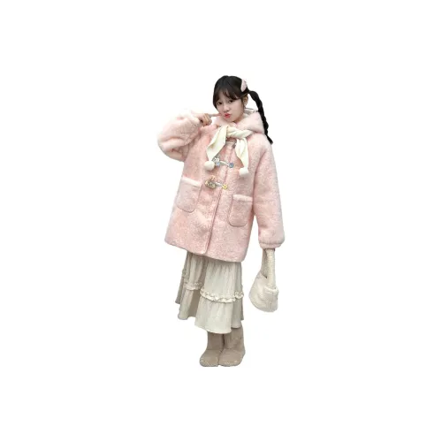 Giyu Розовый Школьный возраст Натуральный и искусственный мех
