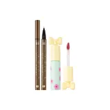 Кисть для подводки глаз Ручка Черная *1 + Жидкая помада A06# Полуночный Сливовый *1