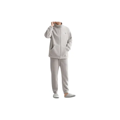 QTUR F9040 Light Gray Men's Pajama Sets