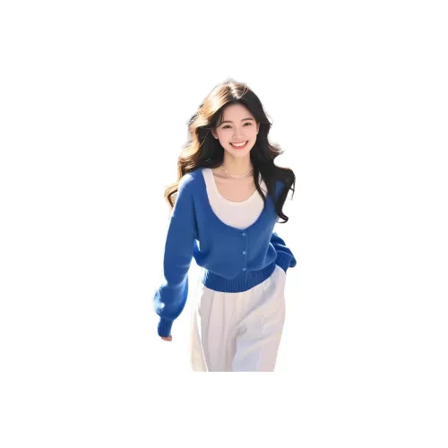 WICK BUEN Синий Женский Трикотаж