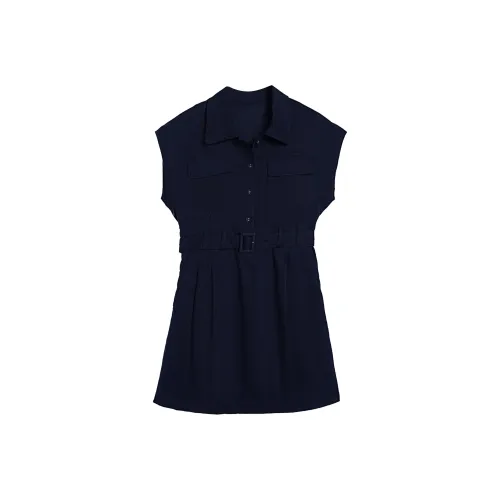 GZQJ Короткий рукав Платье Женское