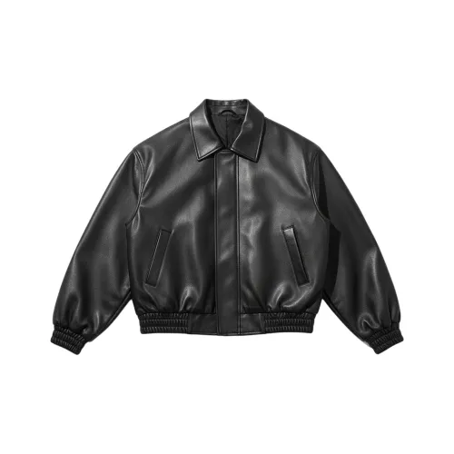 ABCNF Черный Унисекс Кожаные куртки