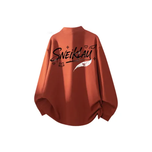 SNEIKLAU Red Unisex Свитшоты