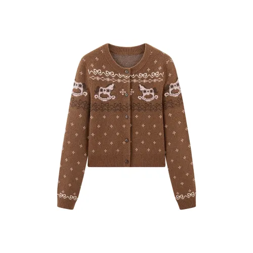 LEDIN Темный абрикос коричневый в наличии женский трикотаж