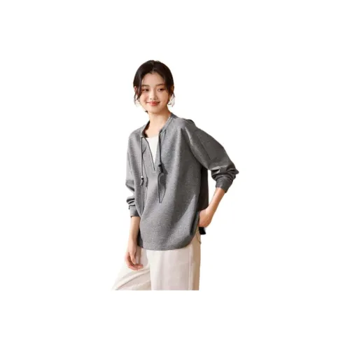 MOHANYIMEI Серый Женский Свитшот