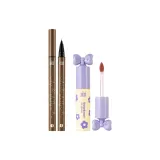 Кисть для подводки глаз Pen Черный *1 + Жидкая помада AO1# Соль Бело-розовый Туманный *1