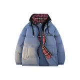 Синий с черной сеткой, капюшон