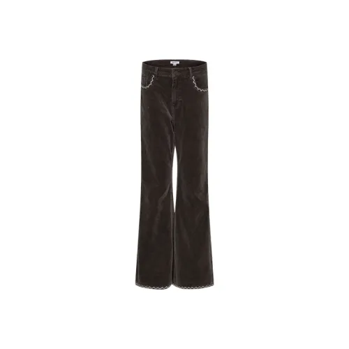 URBAN REVIVO Красный Коричневый Женские Джинсы