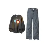 Тёмно-серый комплект (Тёмно-серый + Тёмно-серый)