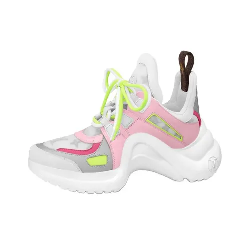 LOUIS VUITTON Archlight Low Топ Повседневная обувь Женская Розовый Зеленый