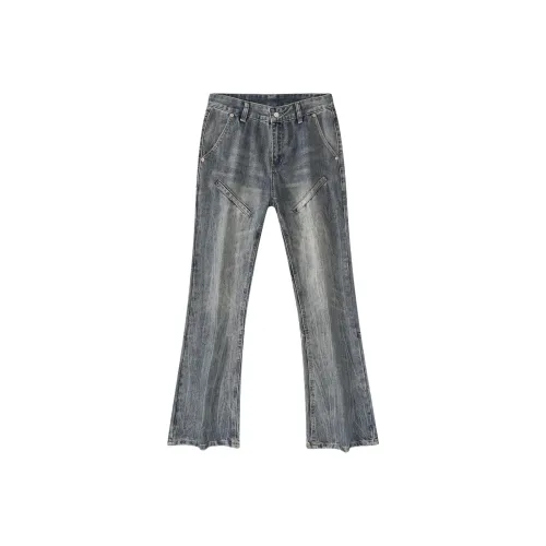 KULAIYA Винтажные синие унисекс джинсы