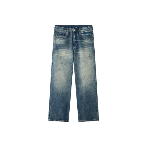 Jeep Винтажные синие мужские джинсы