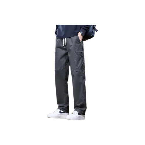 GELANLU Осенние и зимние карго-брюки свободный крой унисекс