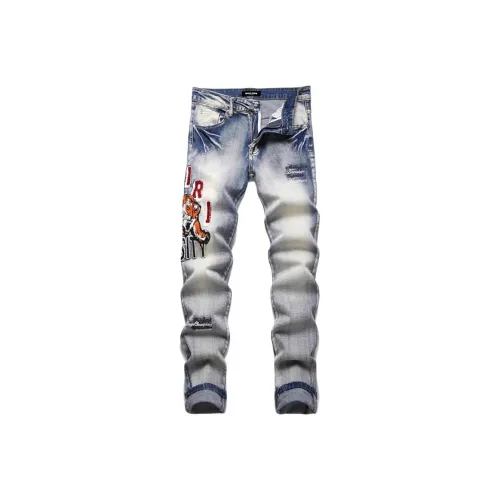 WUHA CREW Blue Unisex Jeans