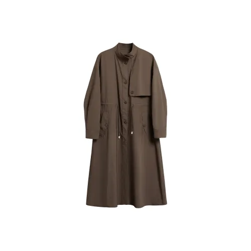 TOUCH Темный кофейный тренч для женщин