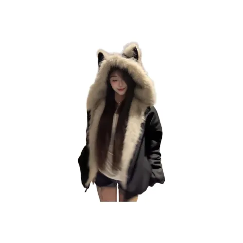 POSIYING Черный Женский Пуховик