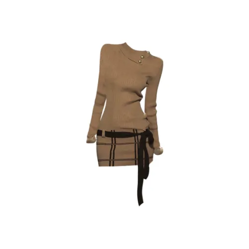 ADXKM Длинное платье с длинным рукавом женское