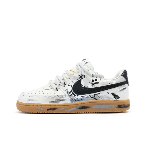 Nike Court Vision Saint's Night Low Top Скейтборд Кроссовки Мужские Белые Серые