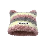 Розовый, желтый, серые полосы