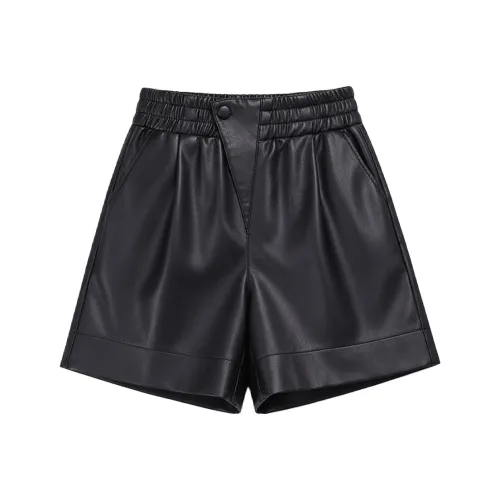 LEIDUO Черные Повседневные Шорты для Женщин