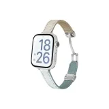 Haze Синий & Экрю Круглый Ласточкин хвост Кора Личи Магнитный Складной Ремень