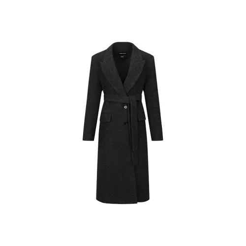 URBAN REVIVO Темно-серый Фотиния Серый Женский Пальто