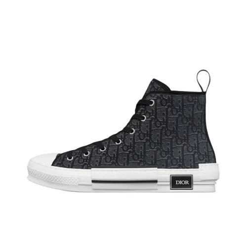 DIOR B23 League High Топ Кеды Мужской Серебристый Черный