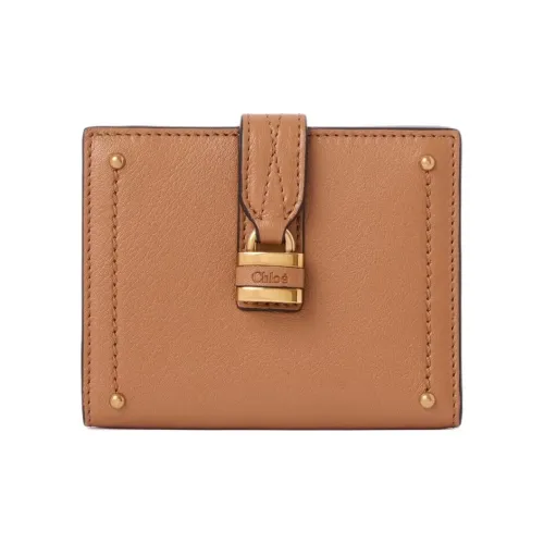 Chloe Рельефная кожа буйвола Кошелек Женские Mustang Коричневый