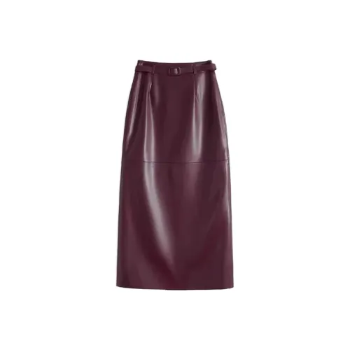 LOUGHNEA Кожа Длинная Юбка Женская