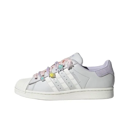 Adidas Originals SUPERSTAR LOW Топ Скейтборд Кроссовки Женские Серебряные Фиолетовые