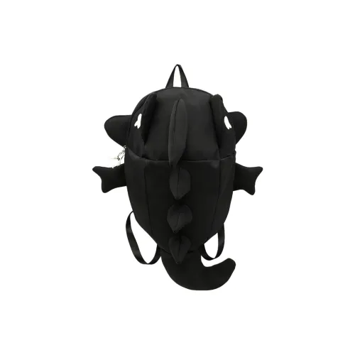 BAODIDAISHU Nylon Backpack Unisex Gray Black White BAODIDAISHU Нейлоновый рюкзак унисекс серый черный белый