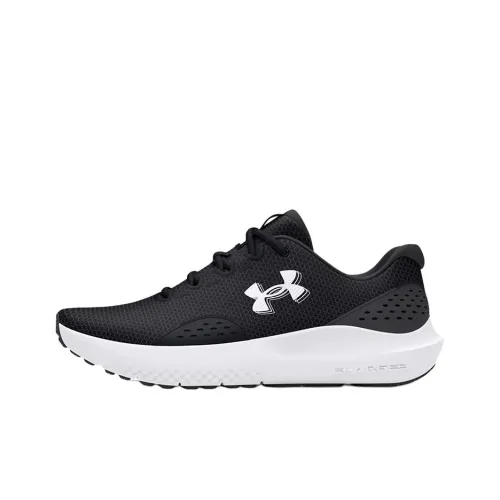 Under Armour Surge 4 Low Беговые кроссовки Мужские Черно-белые