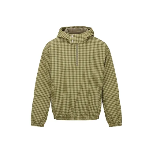 URBAN REVIVO Желтая клетка Мужская рубашка