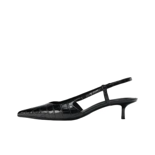 ZARA Collaboration Низкий каблук Высокие каблуки 5 см Женские Черный