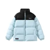 Светло-синий (утолщенный хлопковый пуховик)