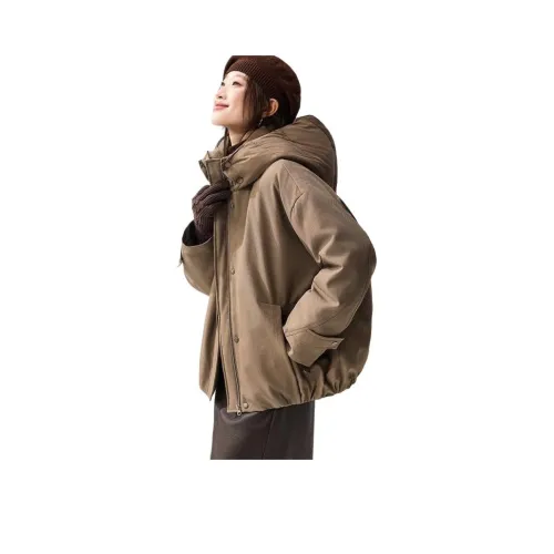 MOHANYIMEI Темный хаки Женские Пуховики