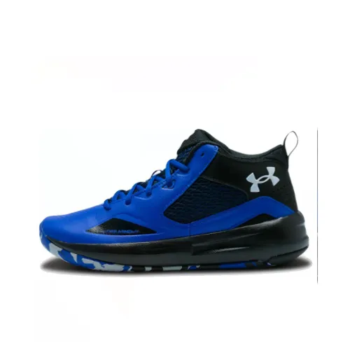 Under Armour Lockdown 5 MID Топ Винтажные баскетбольные кроссовки Мужской Синий