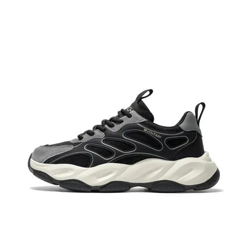 QDML Амортизация отводящий влагу увеличенная высота низкий топ кроссовки с толстой подошвой мужской