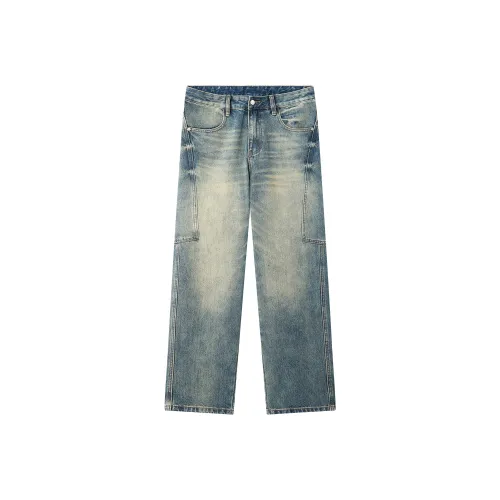 Jeep Винтажные синие мужские джинсы