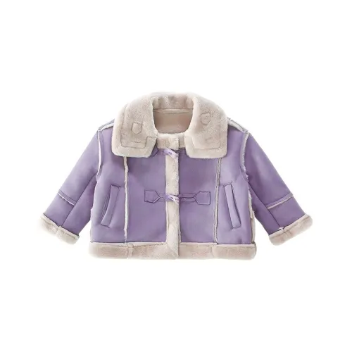WEILAIZHIXING Фиолетовый Дошкольный Натуральный и Искусственный Мех