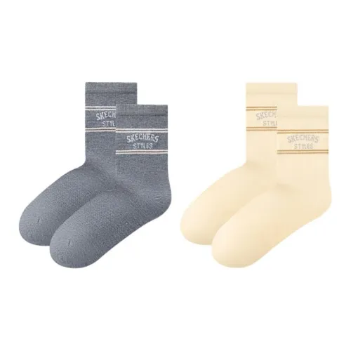 Skechers 2 пачки Орех Серый 063U Женские беговые носки