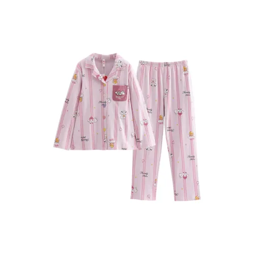 FENTENG Furong Pink Women's Pajama Sets