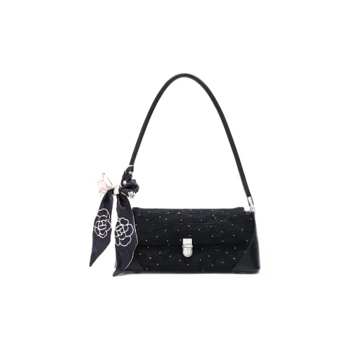 Carit Koty ПУ (полиуретан) Сумка через плечо Стандартная Женская Черная