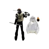 Абрикос [Личи Кожа Череп Восточные Годовщина Ограниченный Утепленный Теплоизоляционный Утолщенный с Утяжкой на талии Заказной Стиль] W114 + Белый [Вышивка Флисовая подкладка Буква] B09-R